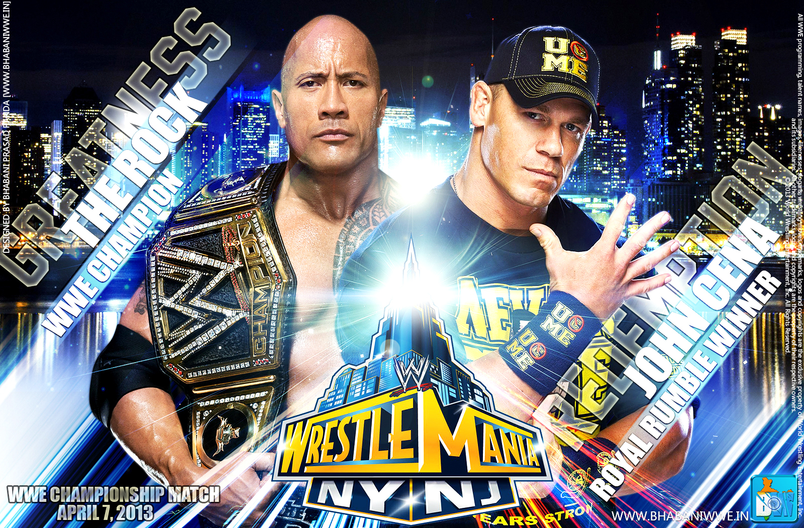 Wallpaper » WrestleMania XXIX - The Rock VS John Cena [Greatness VS ...